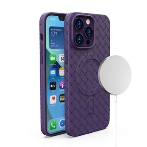 MagSafe Woven Case for iPhone 15 Pro - purple