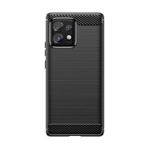 Carbon Case silicone case for Motorola Edge 40 Pro - black