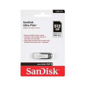 SanDisk Cruzer Ultra Flair USB 3.0 512GB (SDCZ73-512G-G46) (SANSDCZ73-512G-G46) έως 12 άτοκες Δόσεις