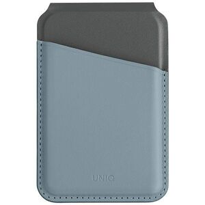 MagSafe Card Wallet IPHONE Z MAGSAFE UNIQ Magnetic RFID Wallet and Phone Stand blue & black 8886463688410