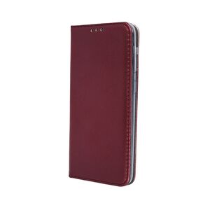 Smart magnet Xiaomi Redmi Note 13 Pro Plus 5G oldalra nyíló mágneses könyv tok szilikon belsővel burgundy 5907457724488