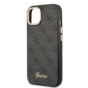 Guess Apple iPhone 14 Plus (6.7) PC/TPU 4G Metal Camera Outline hátlapvédő tok fekete (GUHCP14MHG4SHK) 3666339065218