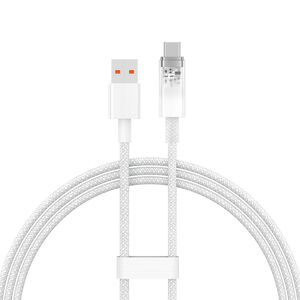 Baseus cable Explorer USB - USB-C 1,0m white smart temperature control 100W 6932172629144