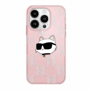 Original Case IPHONE 14 PRO Karl Lagerfeld Hardcase IML Choupette Head & Monogram (KLHCP14LHKLPCHP) pink 3666339286125