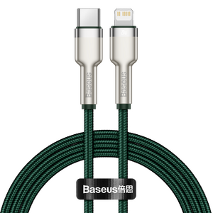 USB-C cable for Lightning Baseus Cafule, PD, 20W, 1m (green) 6953156202092