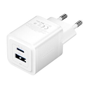 Vention Wall charger, Vention, FEQW0-EU,  USB-C + USB- A,  30W/30W , GaN (white) 063907  FEQW0-EU έως και 12 άτοκες δόσεις 6922794782211