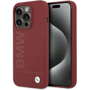 BMW Silicone Big Logo MagSafe case for iPhone 15 Pro - red