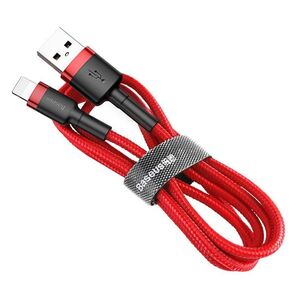 Baseus Cafule USB Lightning cable 2.4A 1m (black + red) 6953156274969