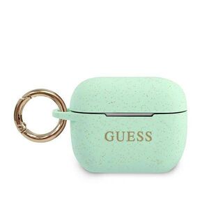 Original Case APPLE AIRPODS PRO Guess Silicone Glitter (GUACAPSILGLGN) green 3700740494394