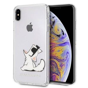 Original Case IPHONE XS MAX Karl Lagerfeld Hardcase Choupette Fun (KLHCI65CFNRC) transparent 3700740436004