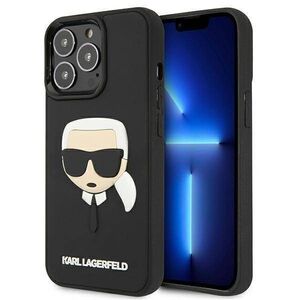 Original Case IPHONE 13 PRO Karl Lagerfeld Hardcase 3D Rubber Karl`s Head (KLHCP13LKH3DBK) black 3666339028114