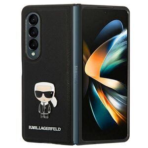 Original Case GALAXY Z FOLD 4 Karl Lagerfeld Book Saffiano Ikonik Metal black 3666339084813