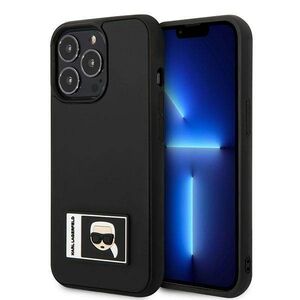 Original Case IPHONE 13 PRO MAX Karl Lagerfeld Hardcase Ikonik Patch black 3666339031299