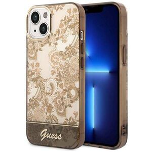 Original Case IPHONE 14 Guess Hardcase Porcelain Collection (GUHCP14SHGPLHC) gold 3666339090661