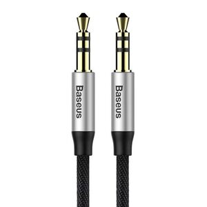 Baseus Yiven Audio Cable Cable 3.5 male Audio M30 1.5M Silver+ Black 6953156257207