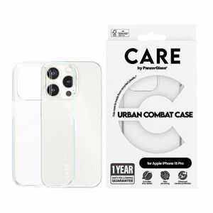 Case APPLE IPHONE 15 PRO CARE by PanzerGlass Urban Combat Case (1422) transparent 5715685005572