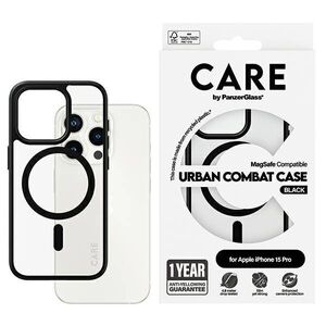 Case APPLE IPHONE 15 PRO CARE by PanzerGlass Urban Combat Case (1426) black 5715685005619