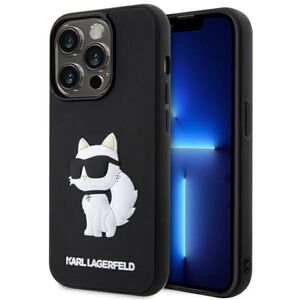 Karl Lagerfeld KLHCP14X3DRKHNK iPhone 14 Pro Max 6.7&quot; black/black hardcase Rubber Choupette 3D