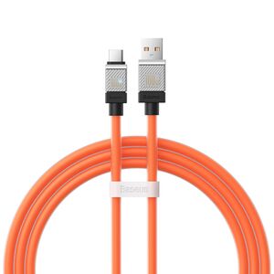 Baseus cable CoolPlay USB - USB-C 1m 100W orange 6932172626839