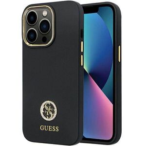 Original Case IPHONE 13 PRO MAX Guess Hardcase Silicone Logo Strass 4G (Guhcp13xm4dgpk) black 3666339148430