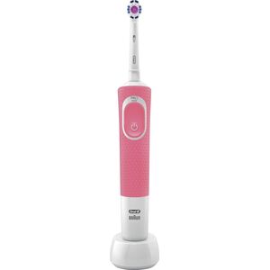 Oral-B Vitality 100 3D Λευκή ροζ οδοντόβουρτσα