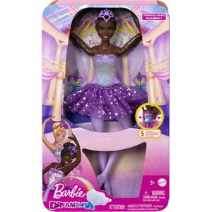 Barbie Mattel Ballerina Doll Magic Lights Μελαχρινή HLC26