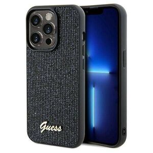 Original Case IPHONE 13 PRO MAX Guess Hardcase Disco Metal Script (GUHCP13XPMSDGSK) black 3666339173388