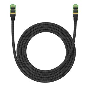 Baseus fast RJ45 cat. network cable. 8 40Gbps 2m braided black