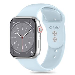 Strap for APPLE WATCH 3 / 4 / 5 / 6 / 7 / 8 / 9 / SE (38 / 40 / 41 MM) Tech-Protect Silicone Sky light blue 5906302310128