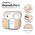 Case APPLE AIRPODS PRO 1 / 2 Tech-Protect Silicone Caffe Latte creamy 5906302313648