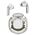 Acefast Bluetooth 5.3 Headset, Type-C, IPX4, AI Call Noise Reduction, Digital Display - Acefast (T8) - White Moon 6974316282228 έως 12 άτοκες Δόσεις