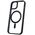 Satin Clear Mag case for iPhone 15 6,1&quot; black