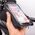 Waterproof bicycle frame bag with a removable phone case black