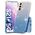 Case SAMSUNG GALAXY S21+ PLUS Glitter silver & blue 5904161110910