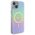 Guess case for iPhone 15 Plus 6.7&quot; GUHMP15MHITSQ turquoise hardcase IML Iridescent MagSafe 3666339154936