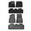 6-Piece Floor Mat for Tesla Baseus T-Space Series (black) 6932172634346