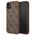 Original Case IPHONE 11 Guess Hard Case 4G Metal Gold Logo (GUHCN61G4GFBR) brown 3700740493915