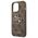 Original Case IPHONE 14 PRO Guess Hardcase 4G Big Metal Logo brown 3666339066307