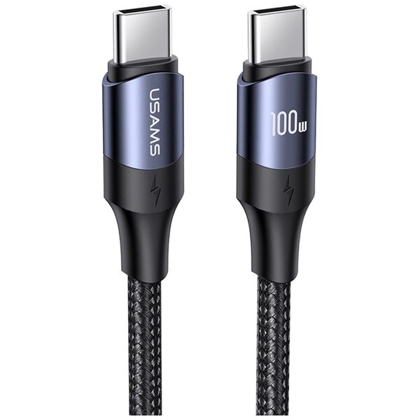 USAMS Usams - Data Cable U71 (US-SJ526) - Type-C to Type-C 100W, PD, Fast Charge, 3m - Black 6958444973357 έως 12 άτοκες Δόσεις