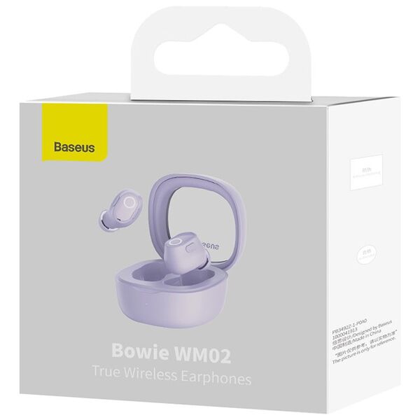 Baseus Wireless Bluetooth Headset - Baseus Bowie WM02 (NGTW180005) - Purple 6932172609696 έως 12 άτοκες Δόσεις