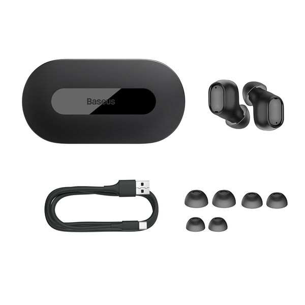 Baseus Casti Bluetooth 5.3, True Wireless - Baseus Bowie EZ10 (A00054300116-Z1) - Black 6932172630850 έως 12 άτοκες Δόσεις