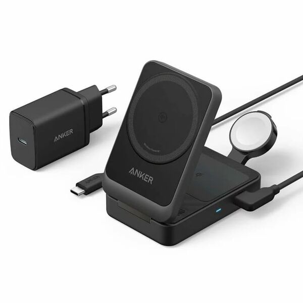 Anker Statie de Alimentare pentru Apple, 15W + Incarcator si Cablu Type-C - Anker (B2557311) - Black 0194644157128 έως 12 άτοκες Δόσεις