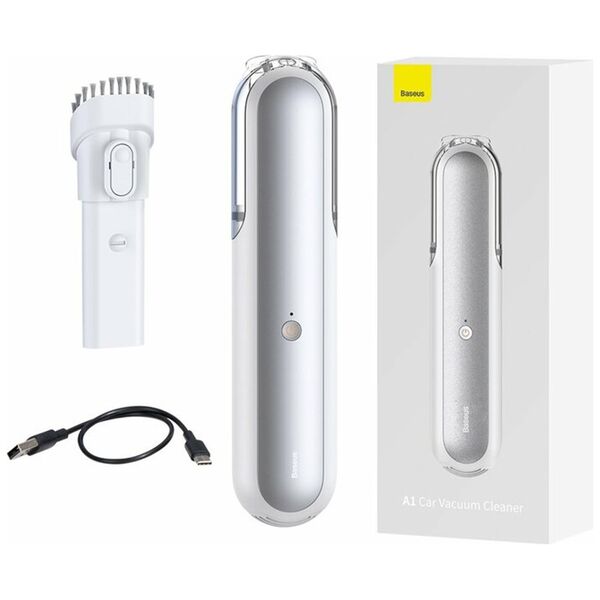 Baseus Wireless Car Vacuum, 4000Pa - Baseus A1 (VCAQ010002) - White 6932172602932 έως 12 άτοκες Δόσεις