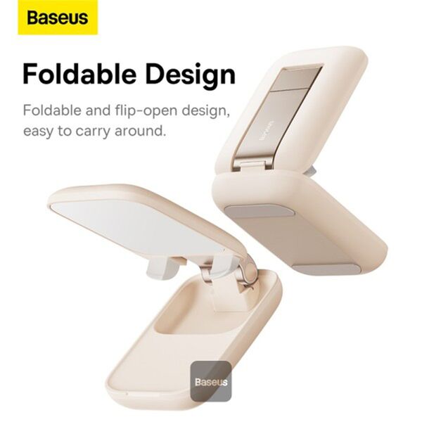 Baseus Adjustable Foldable Phone Holder - Baseus Seashell Series (B10551500411-00) - Baby Pink 6932172630195 έως 12 άτοκες Δόσεις