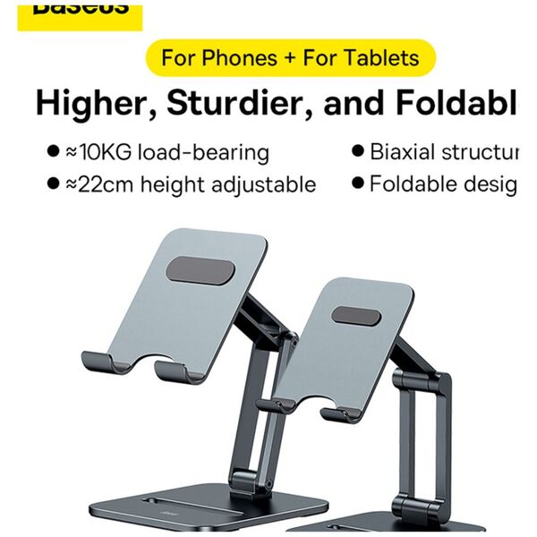 Baseus Tablet Desk Stand - Baseus Biaxial (LUSZ000113) - Grey 6932172615192 έως 12 άτοκες Δόσεις