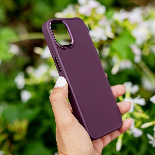 Satin case for Samsung Galaxy S22 Ultra burgundy 5900495029096