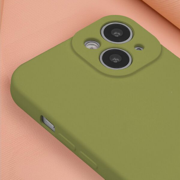 Silicon case for iPhone 14 6,1&quot; olive 5907457797703