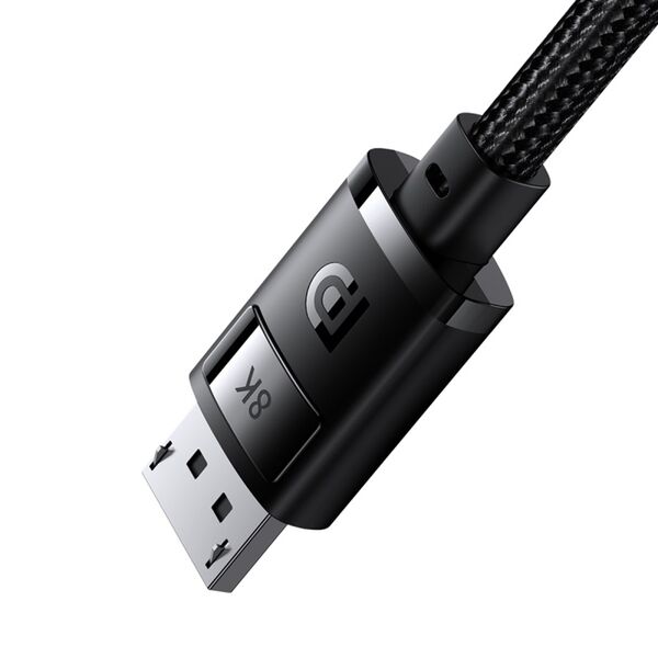 Baseus Video Cable DP to DP, 8K@60Hz, 5m - Baseus (B0063333706111-04) - Black 6932172630348 έως 12 άτοκες Δόσεις