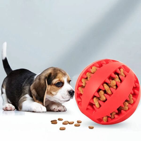 Intelligent Treat-Dispensing Ball for Dogs red 5904161142263