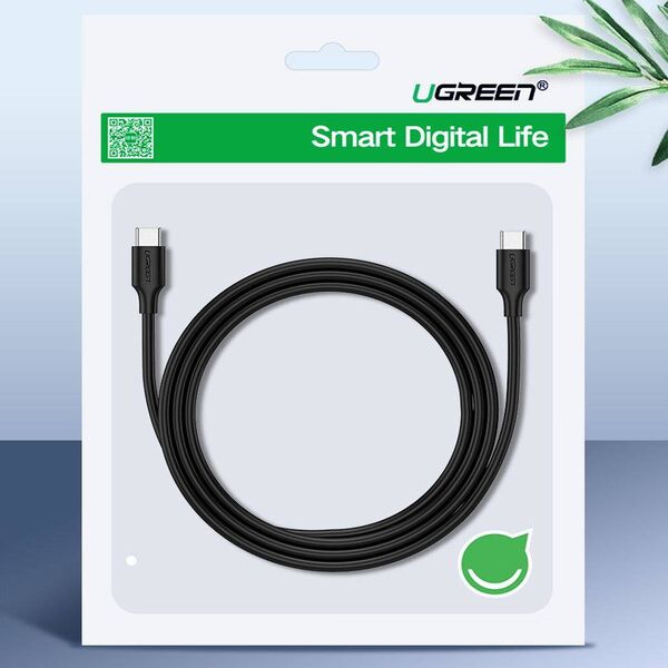 Pozłacany kabel USB-C UGREEN 1,5m czarny 6957303859986